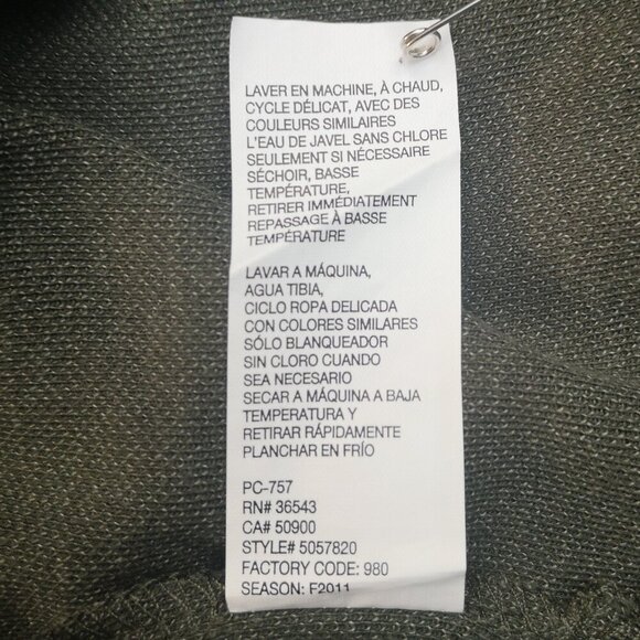 NWT Van Heusen Men's Size Large Green Beret 2 Button Closure Long Sleeves Polo - Picture 8 of 11